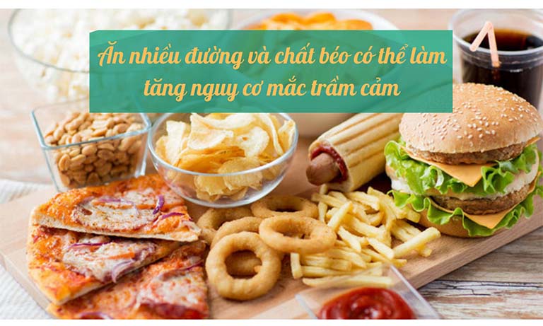 ăn nhiều đường và chất béo làm tăng nguy cơ mắc trầm cảm