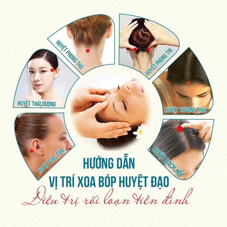 xoa bóp bấm huyệt chữa rối loạn tiền đình