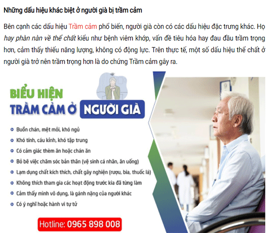 [Chuyên trang Hội nhập] Trầm cảm ở người già - Dấu hiệu nhận biết và cách điều trị hiệu quả nhất