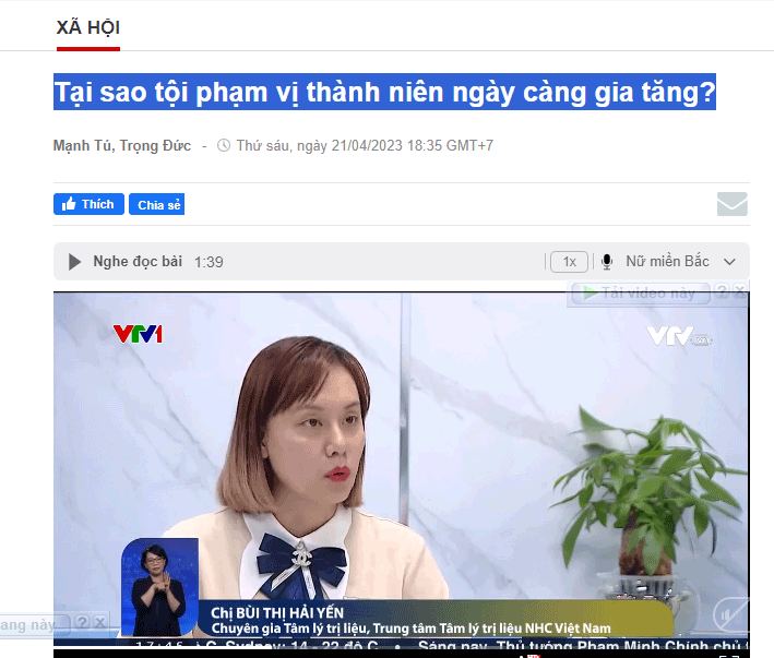 [VTV1] Tại sao tội phạm vị thành niên ngày càng gia tăng?