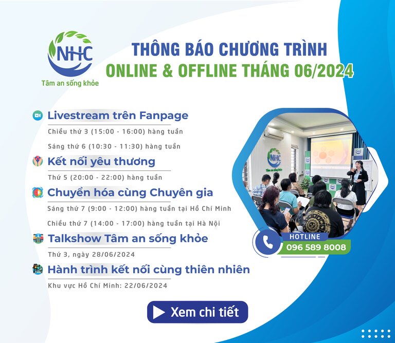 hông tin các chương trình tháng 6 năm 2024