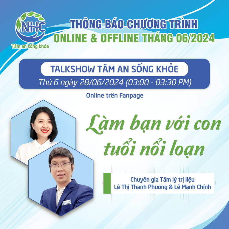 Chương trình Talkshow Tâm an sống khoẻ tháng 6