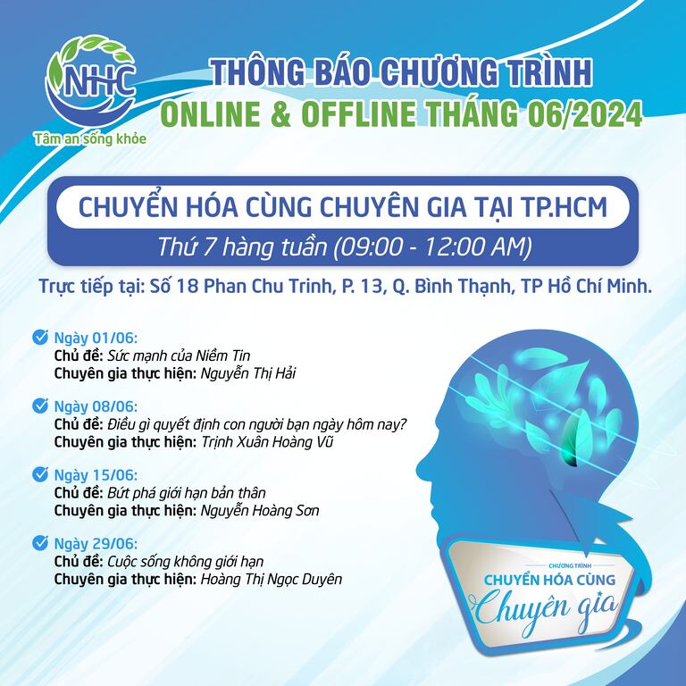 Chương trình chuyển hoá cùng Chuyên gia khu vực Hồ Chí Minh